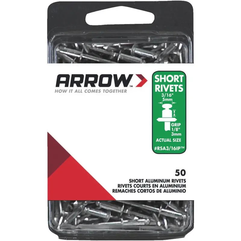 Arrow 3/16 In. X 1/8 In. Aluminum Ip Rivet (50 Count) 1