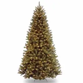 Artificial North Valley Spruce Tree, Green, 550 Clear Lights, 7.5-Ft. 1