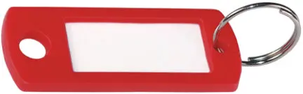 Assorted Colors Label Key Ring 1