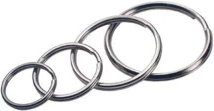 Assorted Sizes Nickel-Plated Split Key 1