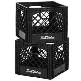 Authentic True Value Logo Milk Crate, 13 X 13 X 11-In. 1
