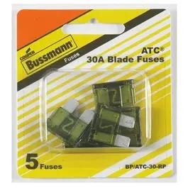Auto Blade Fuse, Green, 30-Amp, 5-Pk. 1