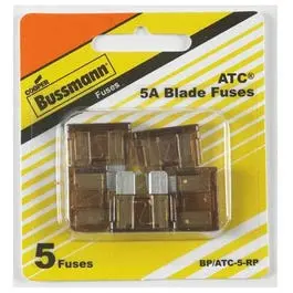 Auto Blade Fuse, Tan, 5-Amp, 5-Pk. 1