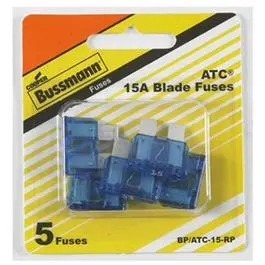 Automotive Blade Fuses, Blue, 15-Amp, 5-Pk. 1