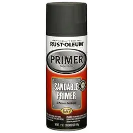 Automotive Spray Primer, Sandable, Black, 12-Oz. 1