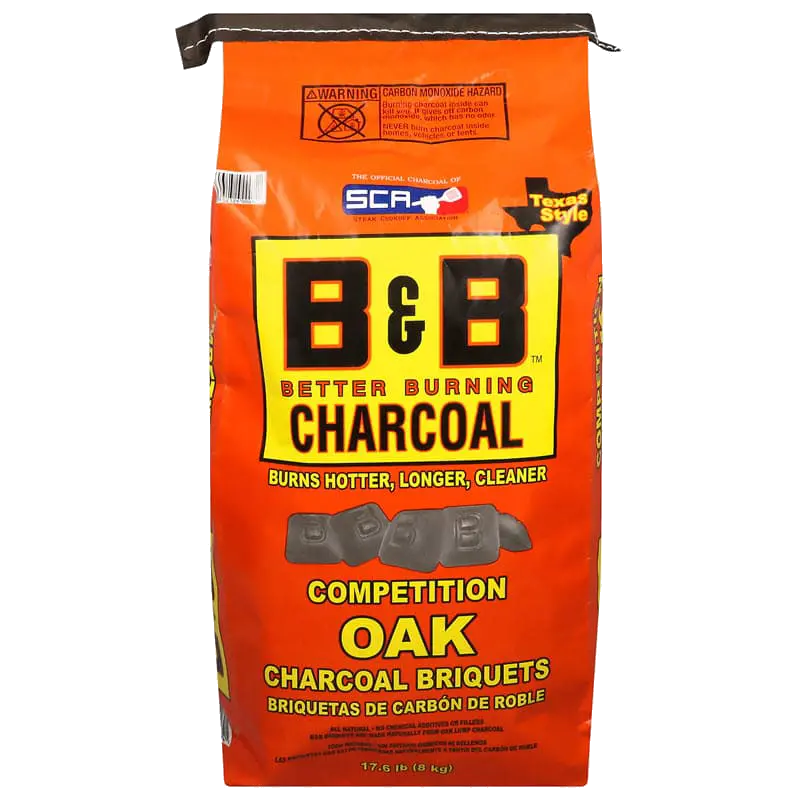 B & B Charcoal Competition Oak Briquets 1