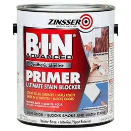 B.I.N. Advanced Stain Blocker Primer, Bright White, 1-Gal. 1