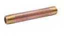 B & K Industries 1/8" Diameter Nipples Schedule 40 Red Brass 1/8" X 1 1/2" 1