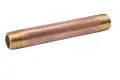 B & K Industries 1" Diameter Nipples Schedule 40 Red Brass 1" X 3" 1