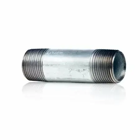 B & K Industries Close Steel Galvanized Nipple 1" 1