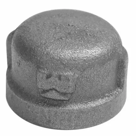 B & K Industries Galvanized Cap 150# Malleable Iron Threaded Fittings 3/8" 1