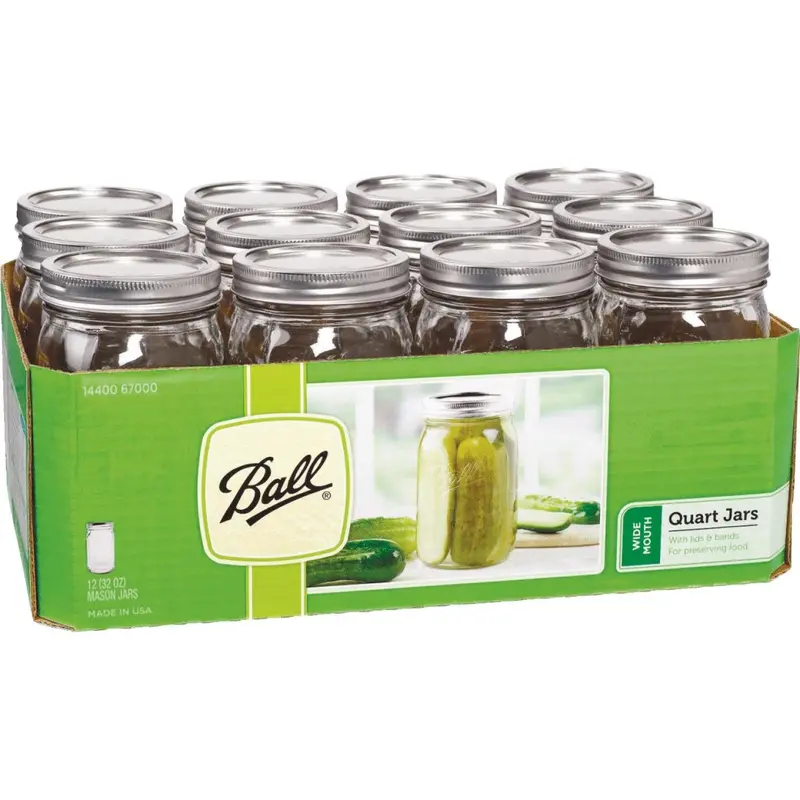 Ball 1 Quart Wide Mouth Mason Canning Jar (12-Count) 1