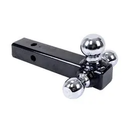 Ball Mount, Draw Bar, Chrome, Fits 1-7/8, 2, 2-5/16-In. 1