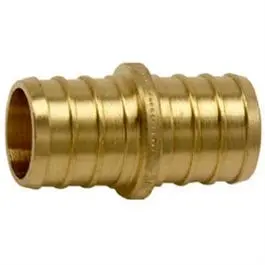 Barbed Pipe Pex Insert Coupling, Brass, 3/4-In., 10-Pk. 1