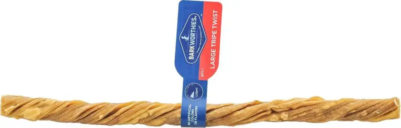 Barkworthies Dog Tripe Twist Dog Chew 1
