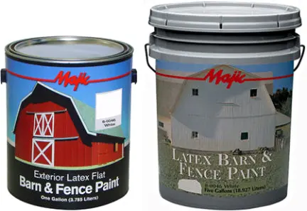 Barn/Fence Paint Gal White Latex 1