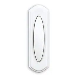 Basic Wireless Push Button, White 1