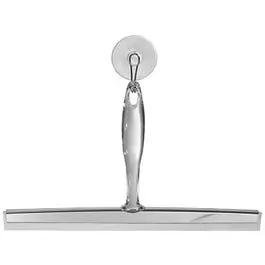 Bath Squeegee, Clear With Stainless Accents, 12-In. 1