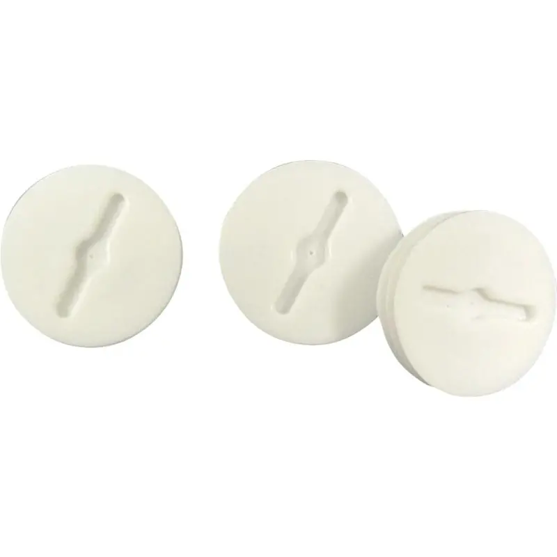 Bell 1/2 In. White Closure Plug (3-Pack) 1