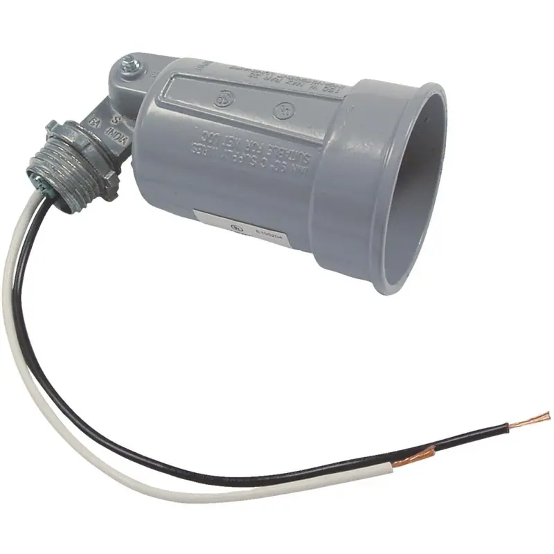Bell 150W Par38 Gray Single Bulb Weatherproof Outdoor Lampholder, Shrink Wrapped 1