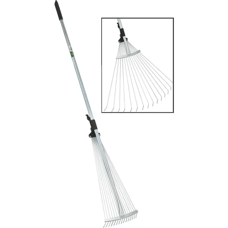 Best Garden 25 In. Steel Leaf Rake (15-Tine) 1
