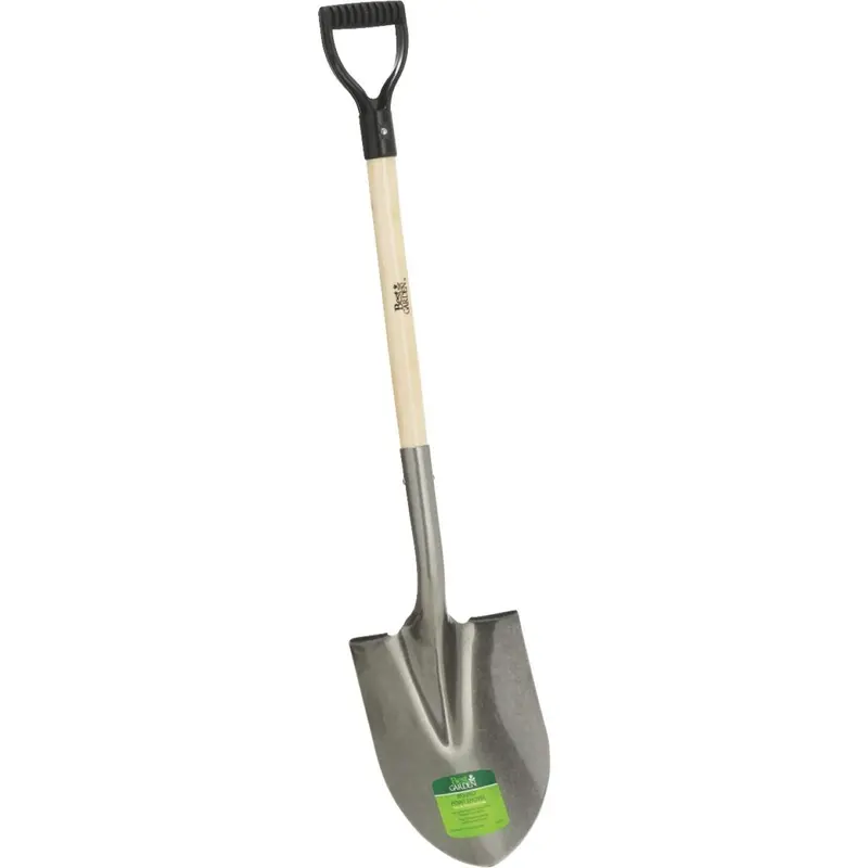 Best Garden 28 In. Wood D-Handle Round Point Shovel 1