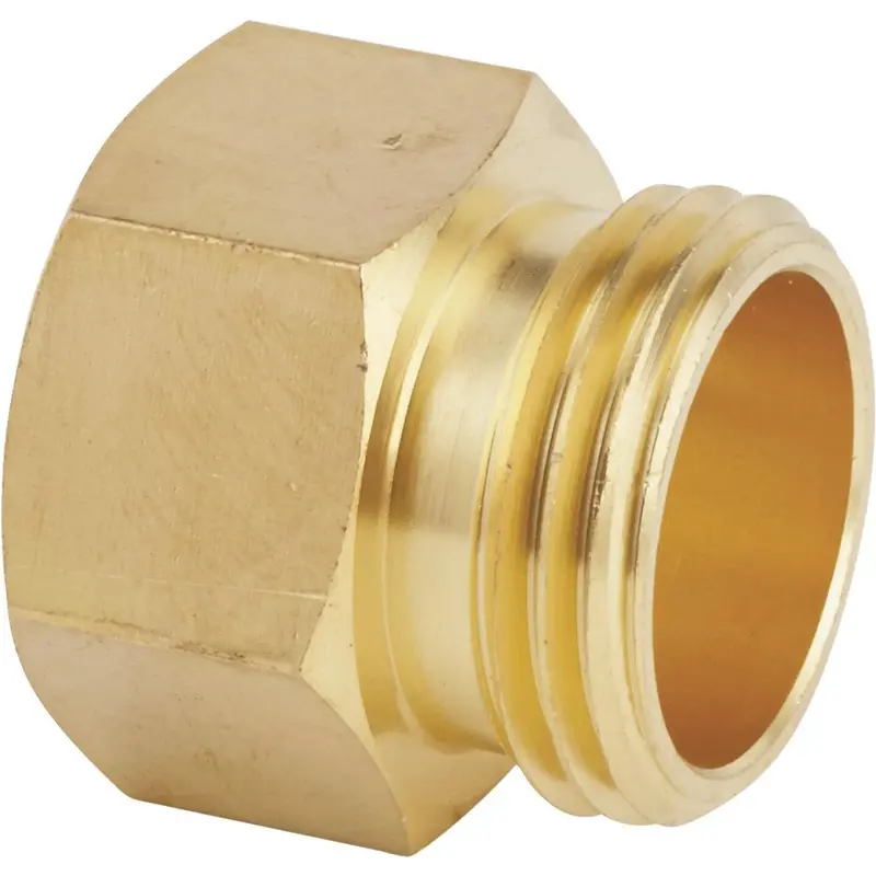 Best Garden 3/4 In. Mnh X 3/4 In Fnpt Brass Non-Swivel Hose Connector 1