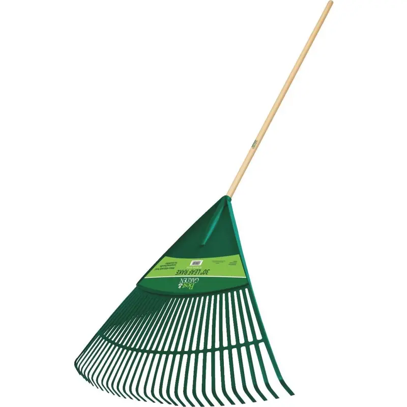 Best Garden 30 In. Poly Leaf Rake (30-Tine) 1