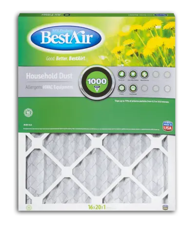 Bestair® B1-1620-8-12 Pleated Filter Merv 8 1