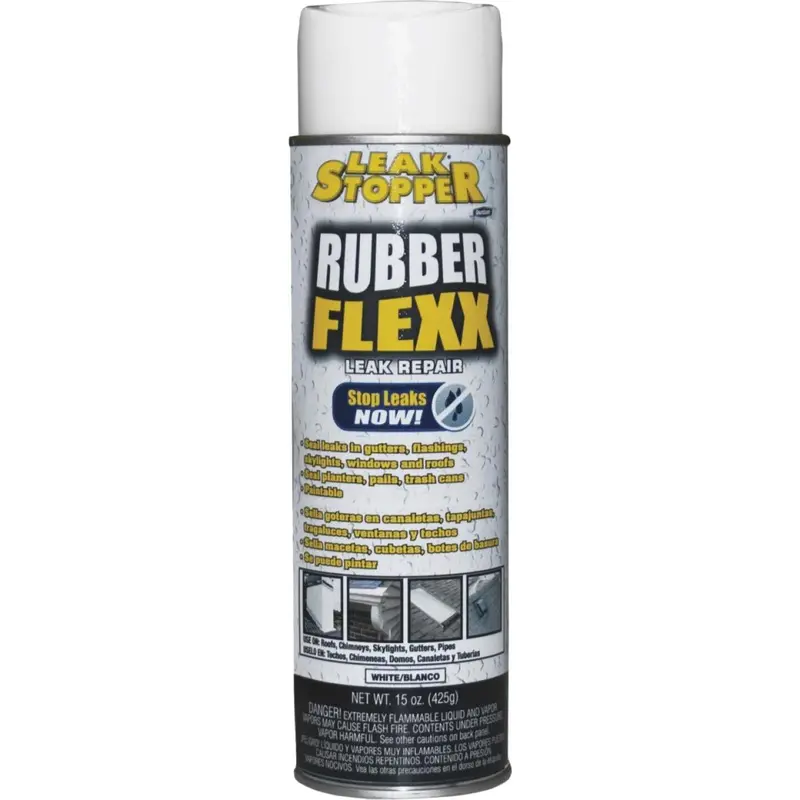 Black Jack Leak Stopper 15 Oz. White Rubber Flexx Spray Sealant 1
