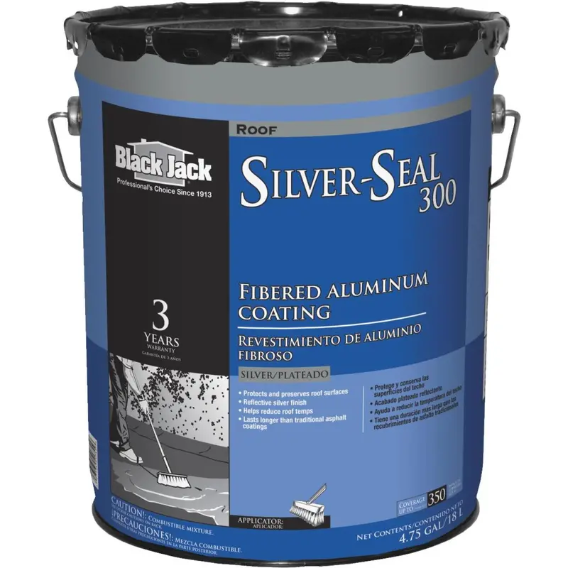 Black Jack Silver Seal 300 5 Gal. 3 Year Fibered Aluminum Coating 1