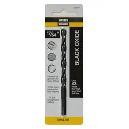 Black Oxide Drill Bit, 135 Split Point, 17/64 X 4-1/8-In. 1