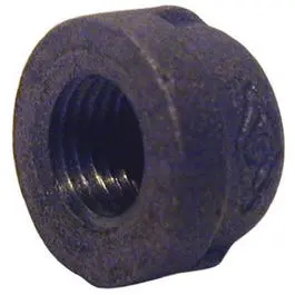 Black Pipe Cap, 1-In. 1