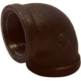 Black Pipe Equal Elbow, 90 Degree, .75-In. 1