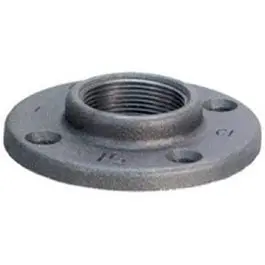 Black Pipe Fittings, Floor Flange, 1/2-In. 1