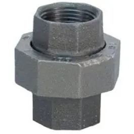 Black Pipe Fittings, Union, 1-In. 1
