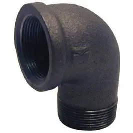 Black Pipe Street Elbow, 90 Degree, .5-In. 1
