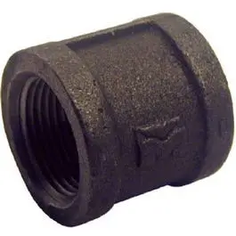 Black Right-Hand Coupling, 3/8-In. 1