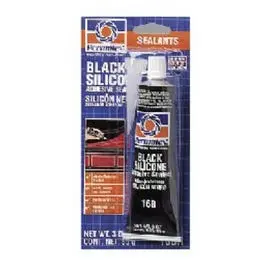 Black Silicone Adhesive Sealant, 3-Oz. 1