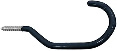 Black Vinyl Coated Bikehook 1