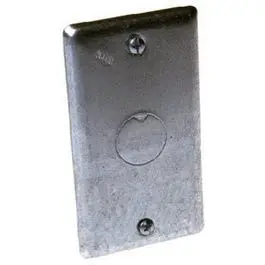Blank 1/2-Inch Knockout Handy Box Cover 1