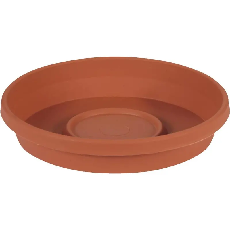 Bloem 8 In. Terracotta Poly Classic Flower Pot Saucer 1