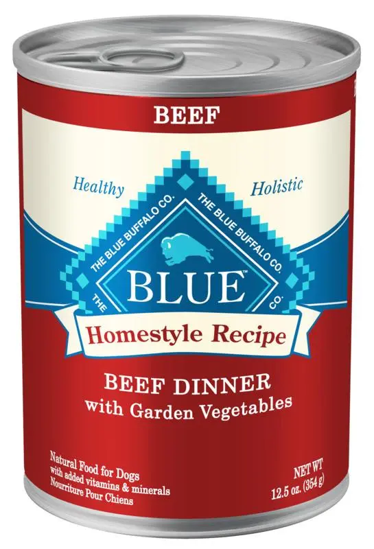 Blue Buffalo Homestyle Beef Dinner With Garden Vegetables & Sweet Potatoes Canned Dog Food 1