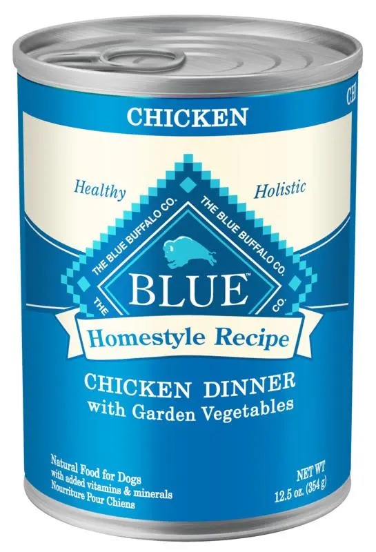 Blue Buffalo Homestyle Recipe Chicken Dinner With Garden Vegetables & Brown Rice Canned Dog Food 1