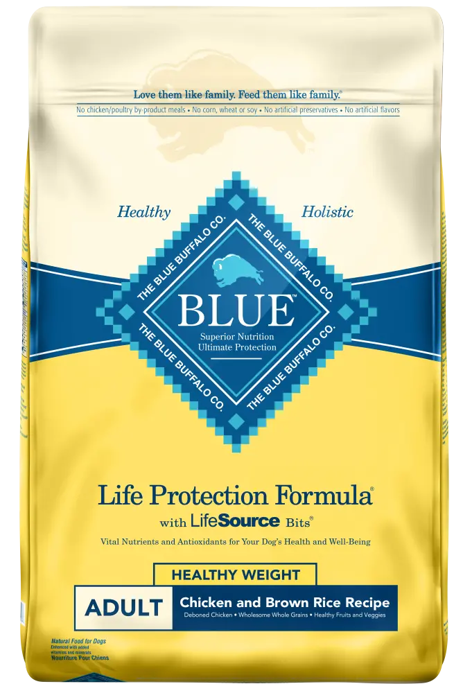 Blue Buffalo Life Protection Healthy Weight Natural Chicken & Brown Rice Recipe Adult Dry Dog Food 1