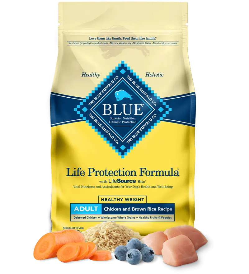 Blue Buffalo Life Protection Healthy Weight Natural Chicken & Brown Rice Recipe Adult Dry Dog Food 2