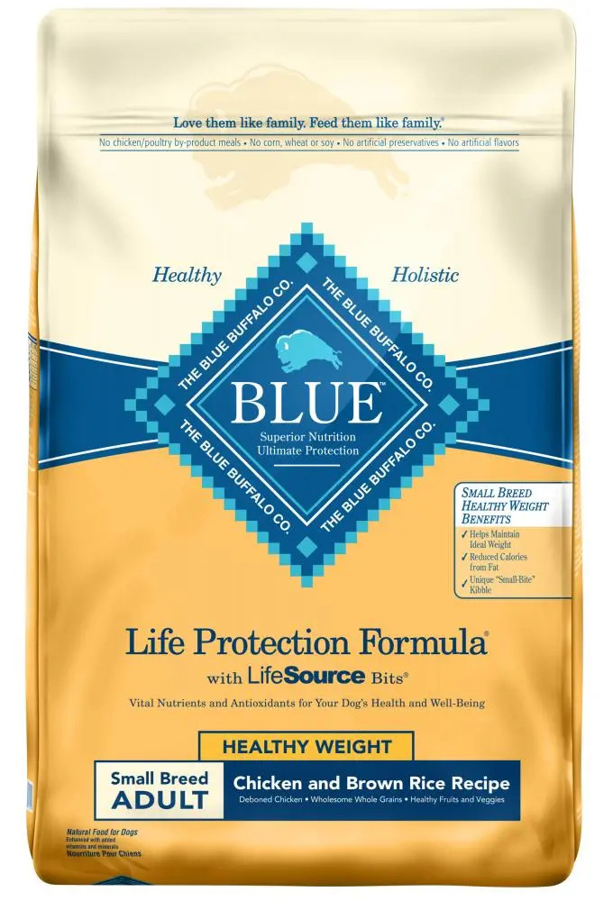 Blue Buffalo Life Protection Healthy Weight Natural Chicken & Brown Rice Recipe Small Breed Adult Dry Dog Food 1
