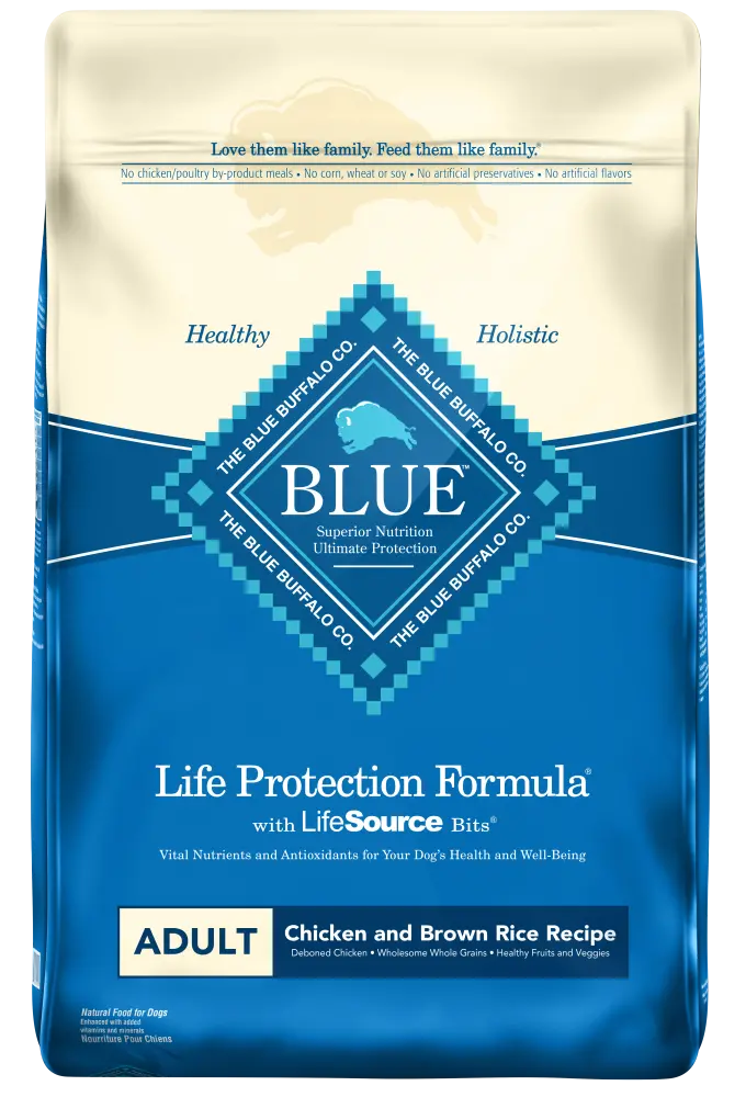 Blue Buffalo Life Protection Natural Chicken & Brown Rice Recipe Adult Dry Dog Food 1
