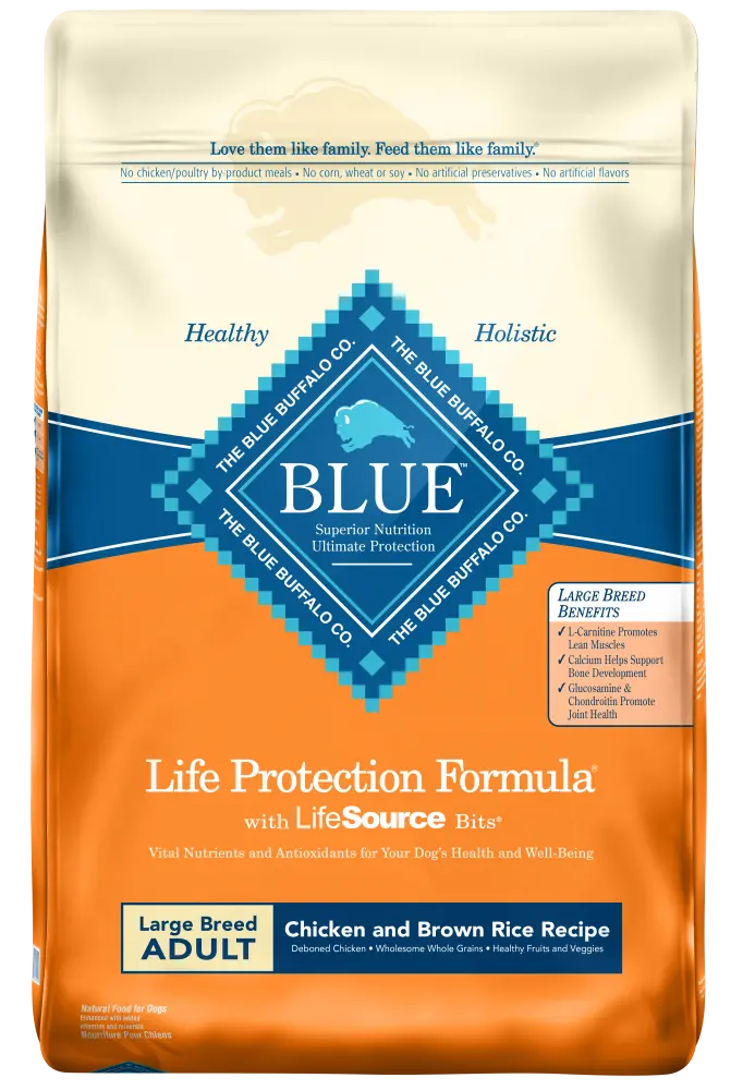 Blue Buffalo Life Protection Natural Chicken & Brown Rice Recipe Large Breed Adult Dry Dog Food 1