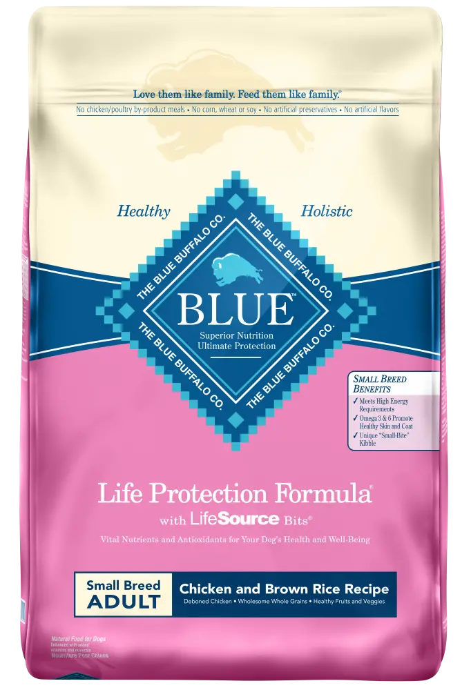 Blue Buffalo Life Protection Natural Chicken & Brown Rice Recipe Small Breed Adult Dry Dog Food 1